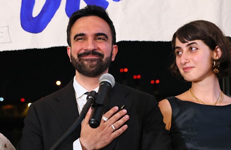 زهران ممداني وزوجته